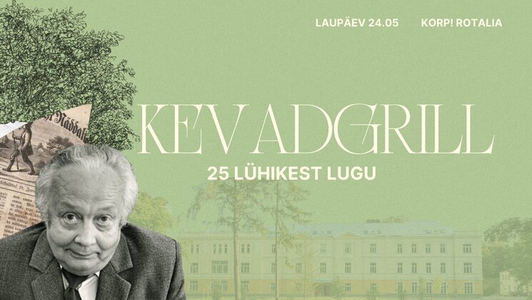 Kevadgrilli plakat Juhan Peegli portreega